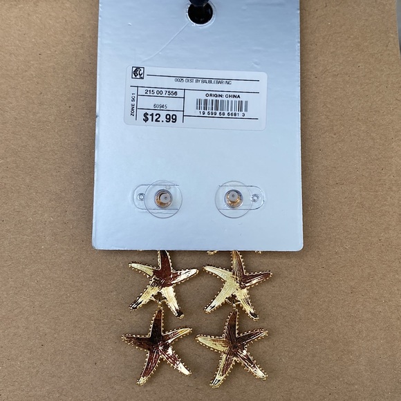 Sugarfix By Baublebar “Shoot For The Stars” Starfish Drop Earrings - Pink - Picture 6 of 6